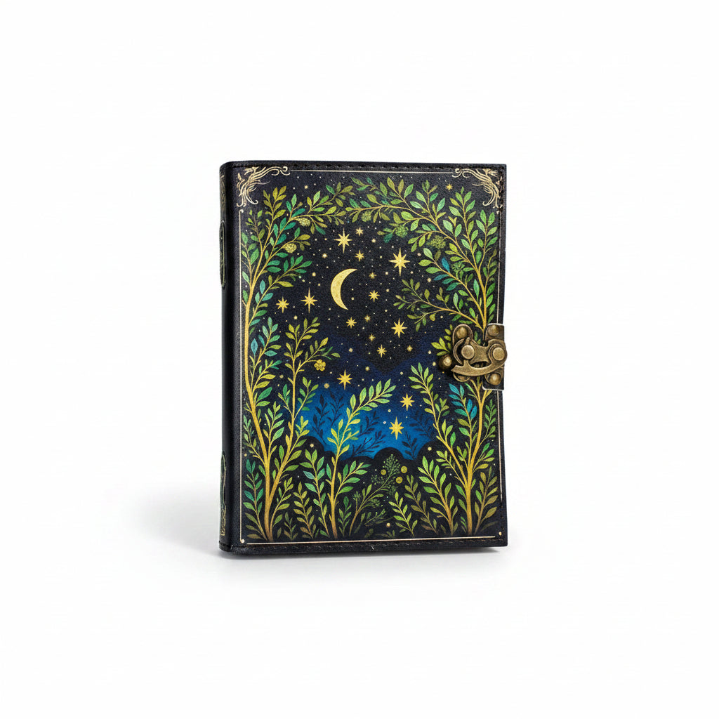 Moon Tree Leather Journal – 5x7, 200 Pages