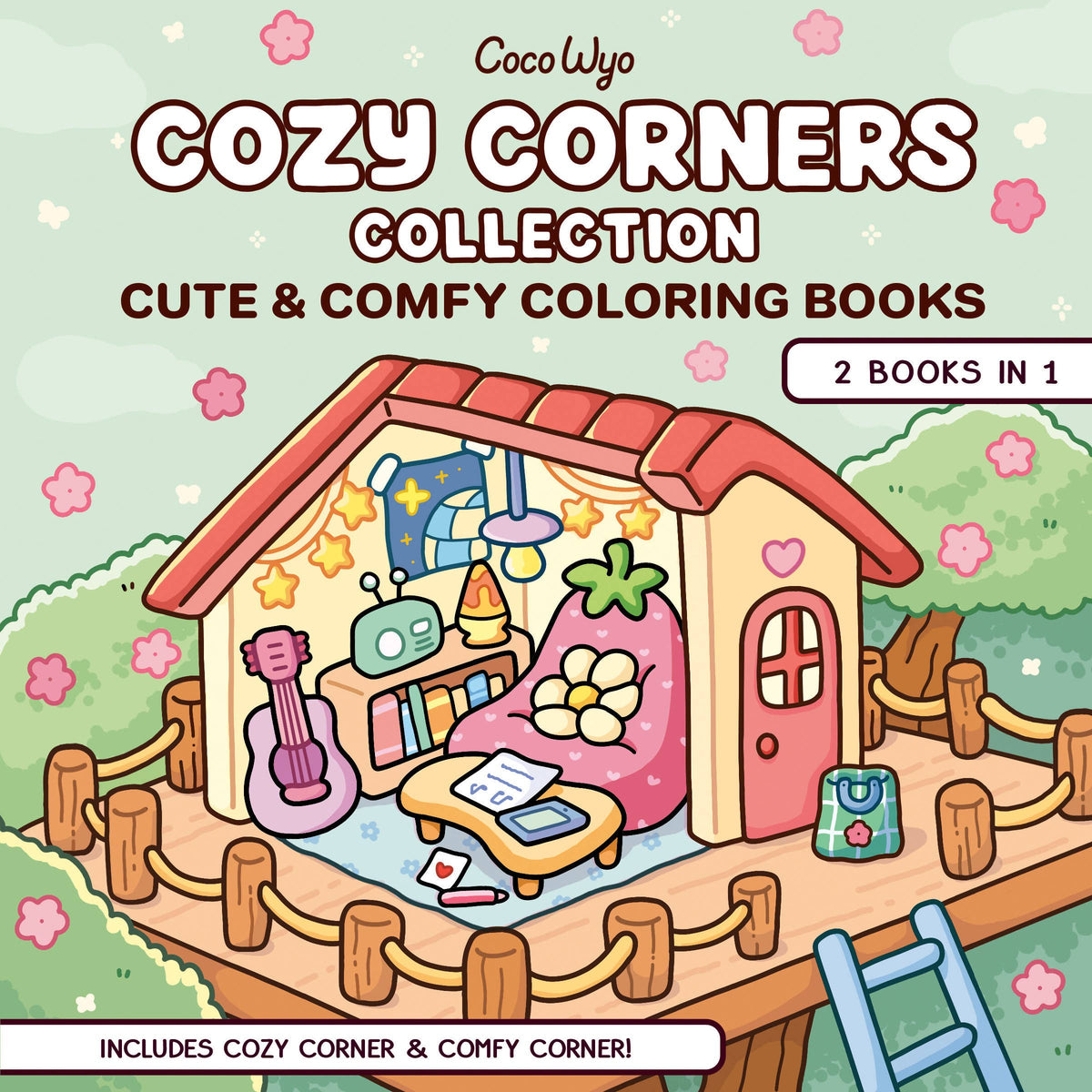 Coco Wyo Cozy Corners Collection Coloring Books (2 Books in 1)