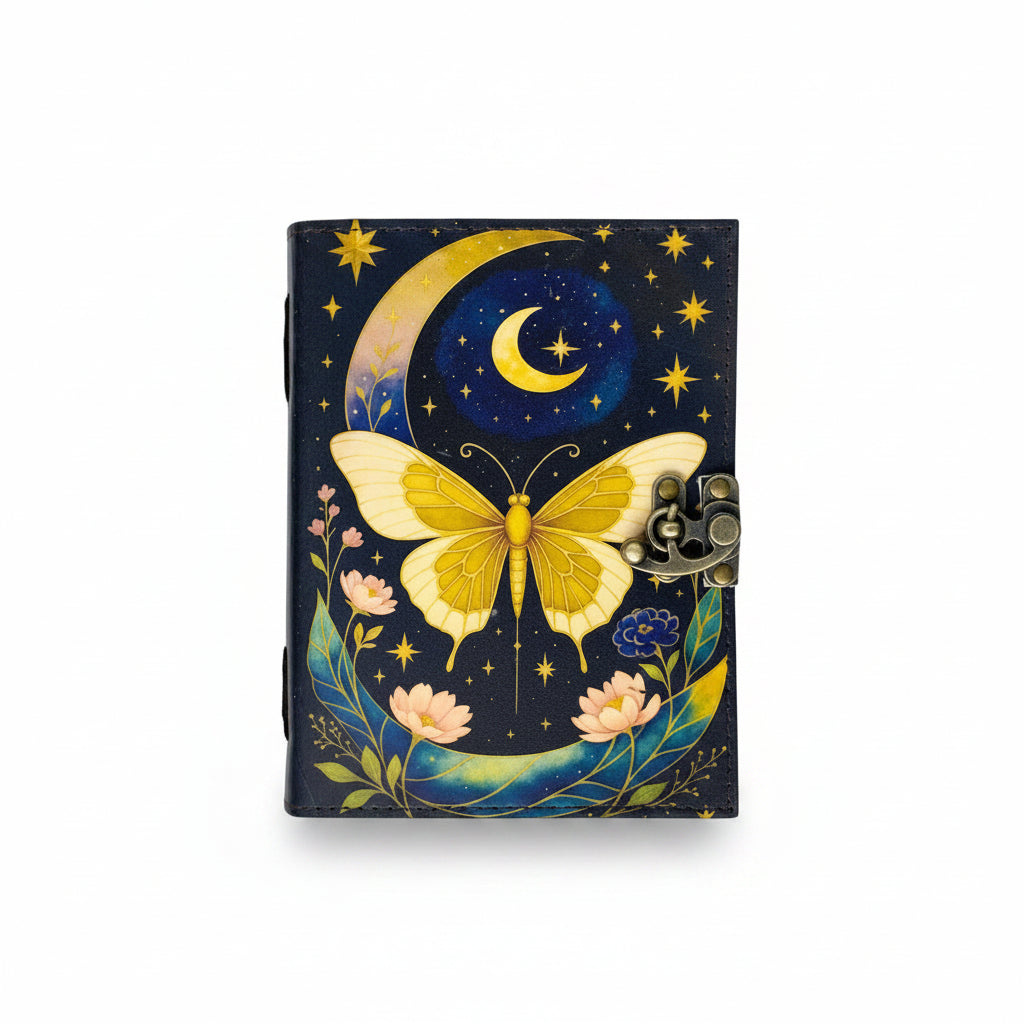 Luna Moth Leather Journal – 5x7, 200 Pages