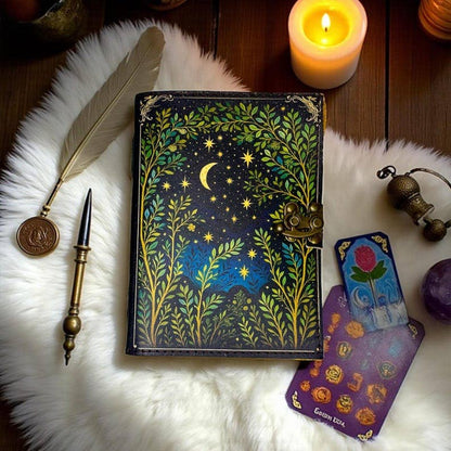 Moon Tree Leather Journal – 5x7, 200 Pages