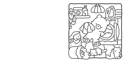 Cozy Friends Coloring Book For Adults And Kids