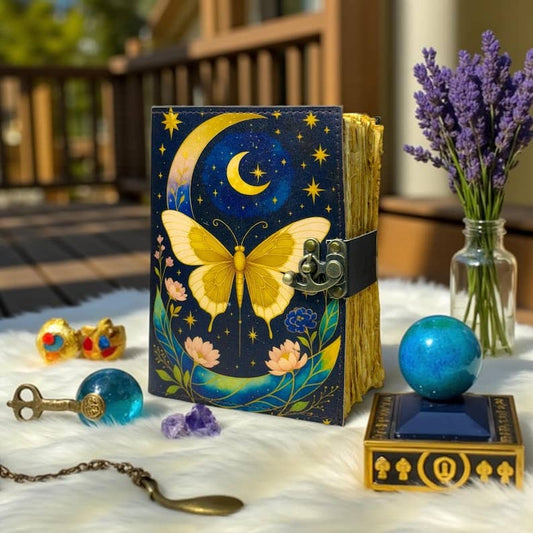Luna Moth Leather Journal – 5x7, 200 Pages