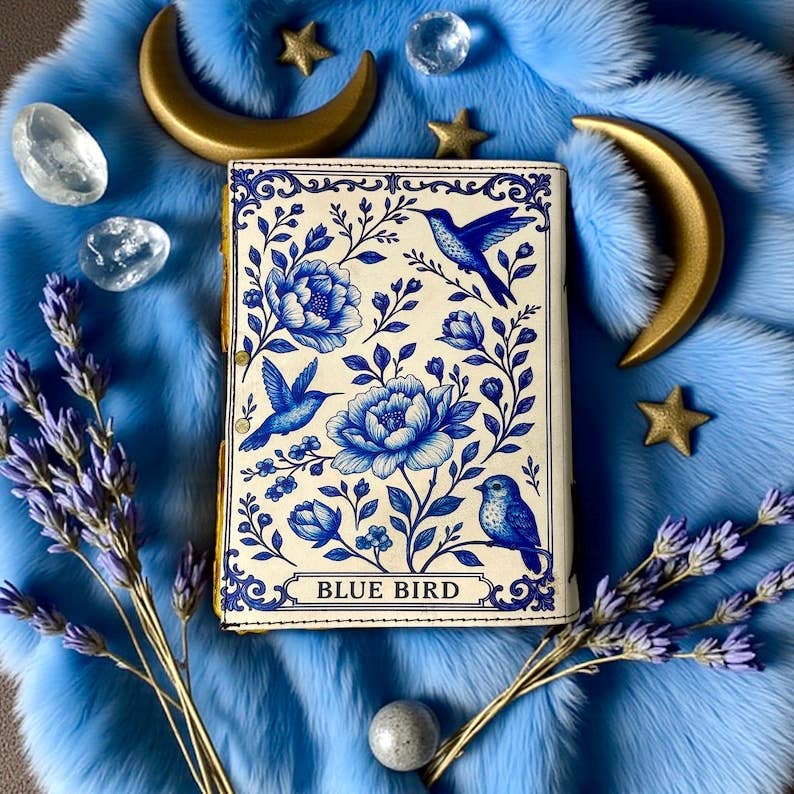 Blue China Leather Journal – 5x7, 200 Pages