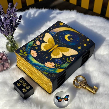 Luna Moth Leather Journal – 5x7, 200 Pages