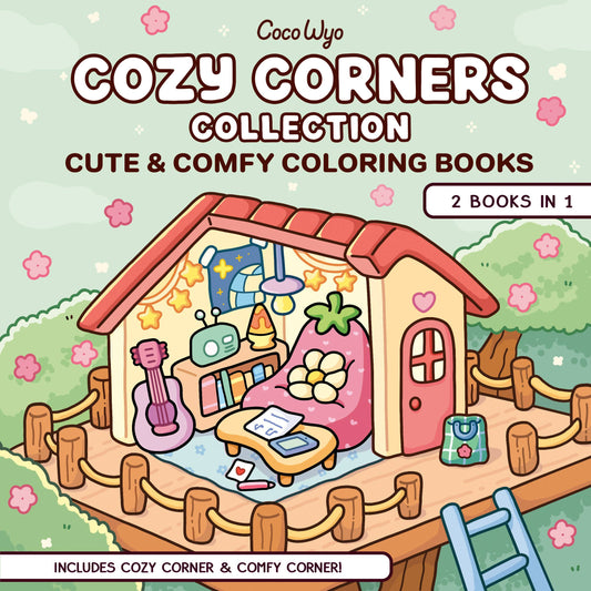 Coco Wyo Cozy Corners Collection Coloring Books (2 Books in 1)