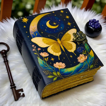 Luna Moth Leather Journal – 5x7, 200 Pages