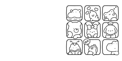 Cozy Friends Coloring Book For Adults And Kids