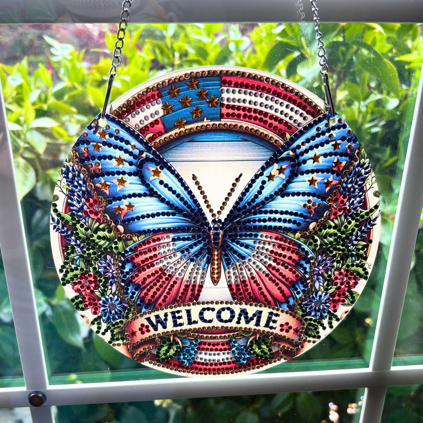 Butterfly Welcome Diamond Painting Kit – Hanging Decor