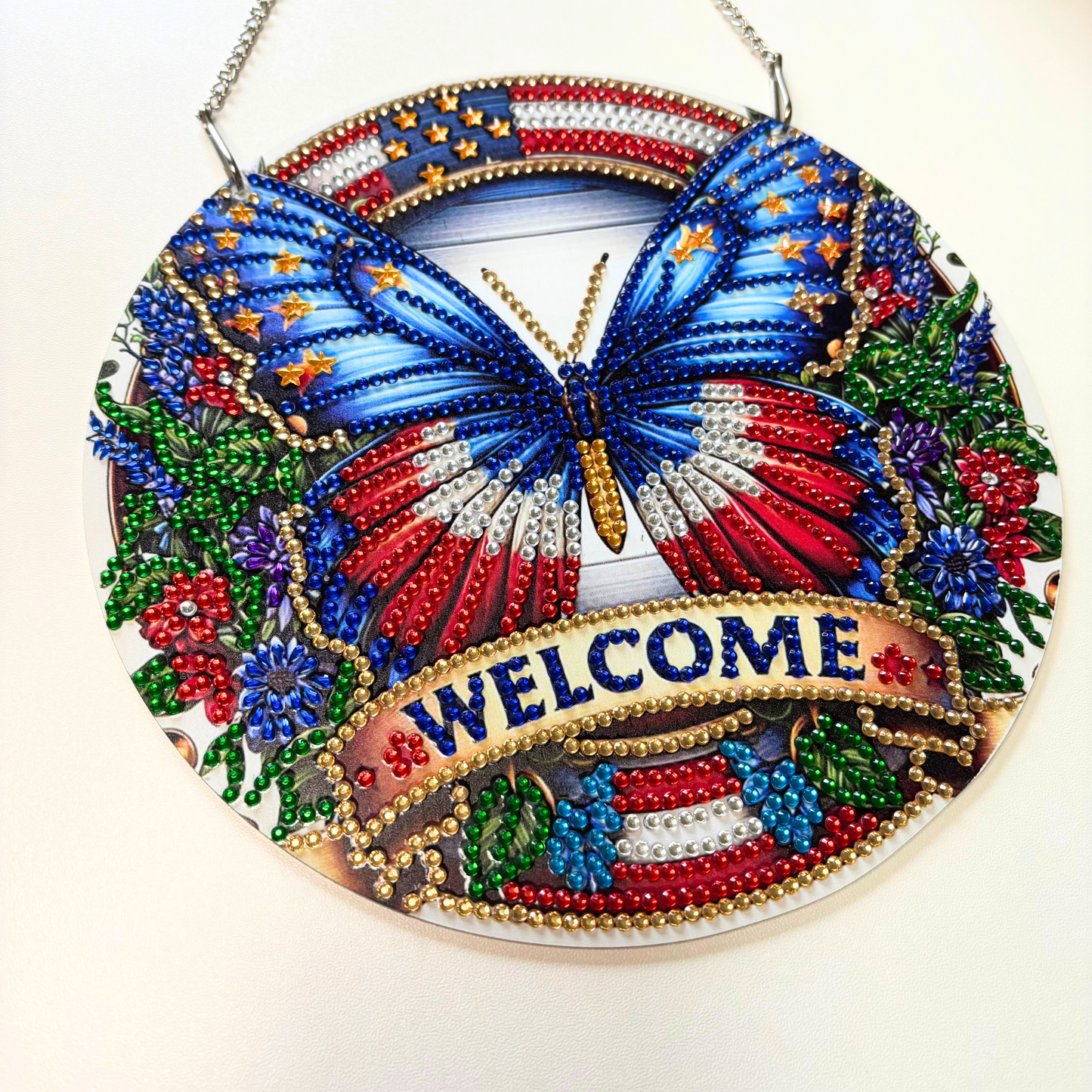Butterfly Welcome Diamond Painting Kit – Hanging Decor