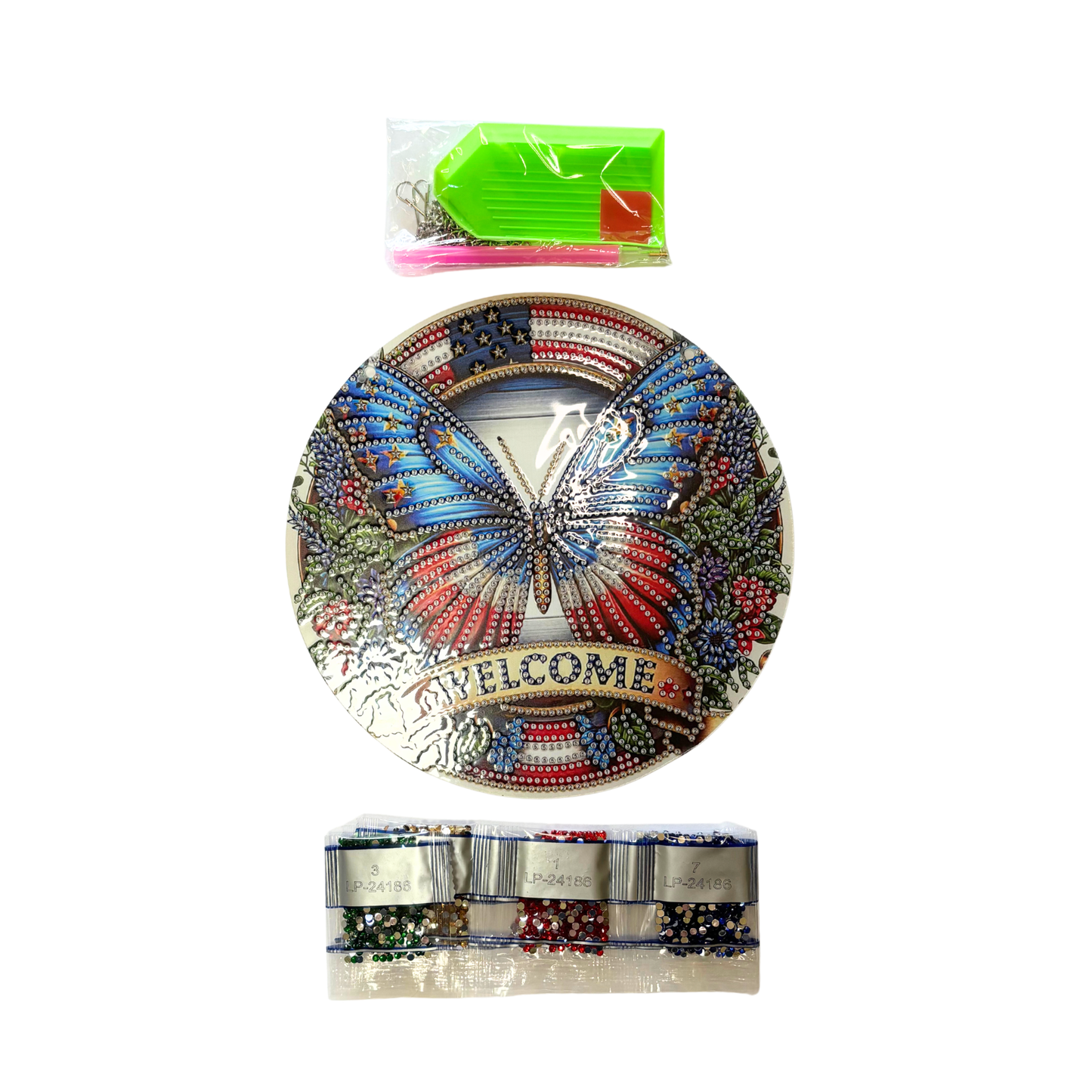 Butterfly Welcome Diamond Painting Kit – Hanging Decor