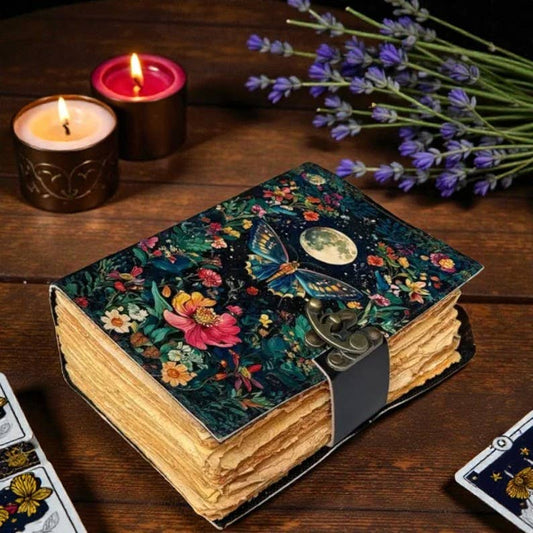 Butterfly Garden Leather Journal – 5x7, 200 Pages