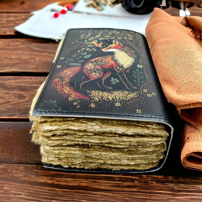 Fox Leather Journal – 5x7, 200 Pages