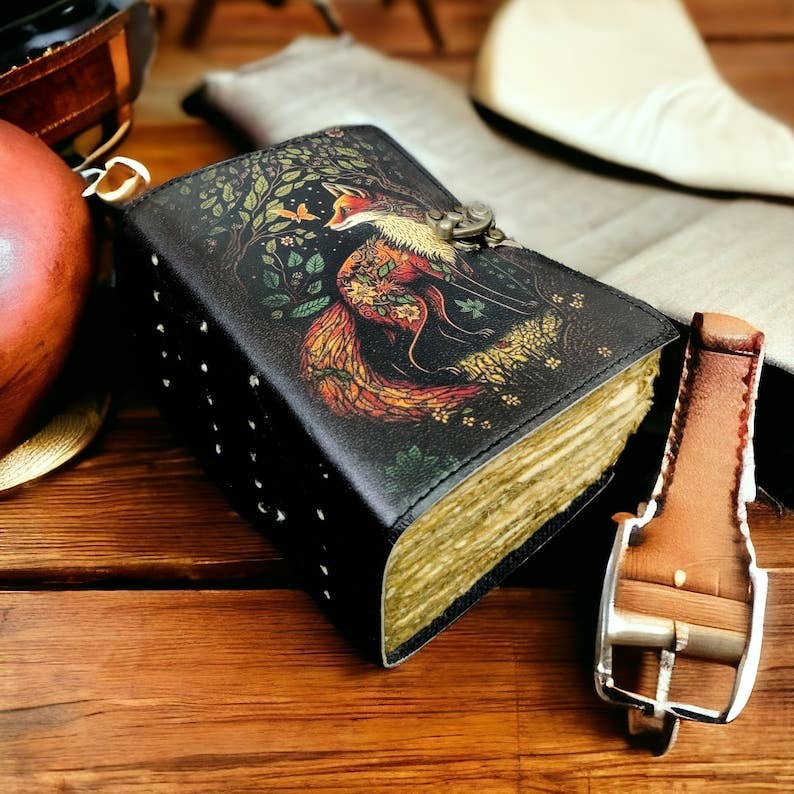 Fox Leather Journal – 5x7, 200 Pages