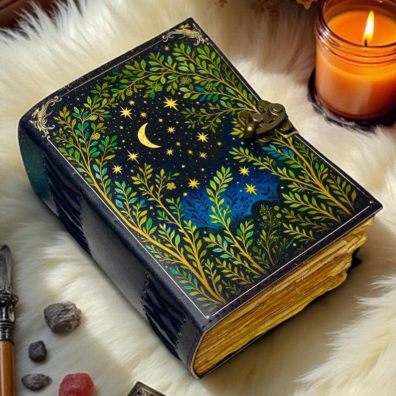 Moon Tree Leather Journal – 5x7, 200 Pages