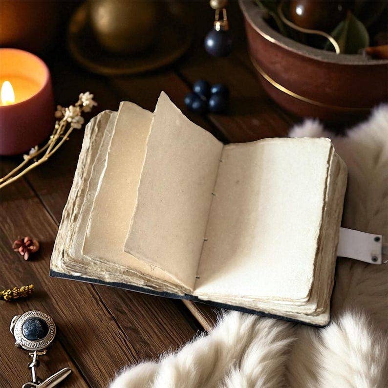 Mushroom Garden Leather Journal – 5x7, 200 Pages