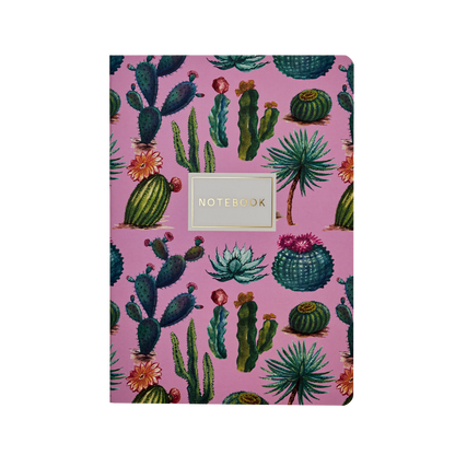 Cactus  on Rose Notebook