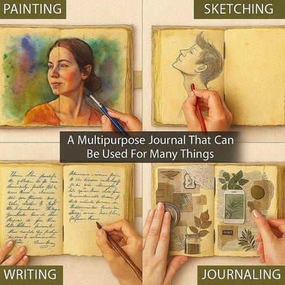 Enchanted Forest Mushroom Leather Journal – 5x7, 200 Pages