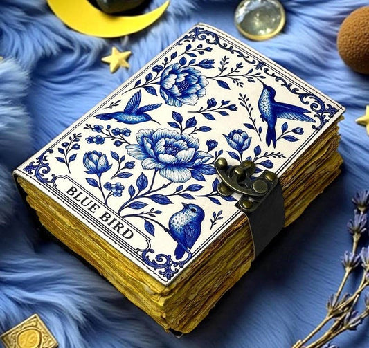 Blue China Leather Journal – 5x7, 200 Pages