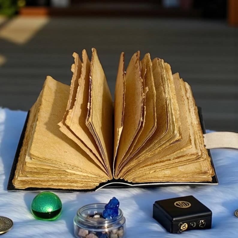 Wildflower Meadow Leather Journal – 5x7, 200 Pages