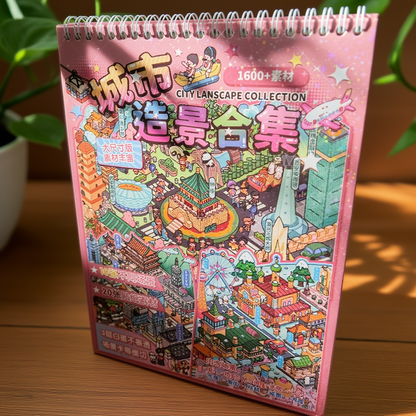Pink Dream Town Scene Creator Kit