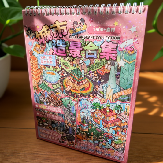 Pink Dream Town Scene Creator Kit